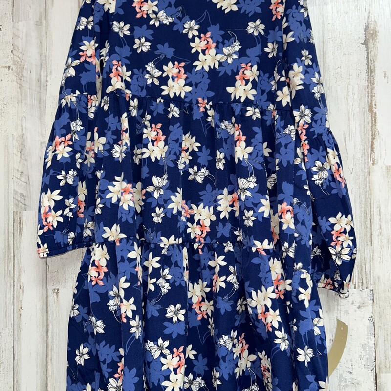 8/10 Blue Floral Print Dr