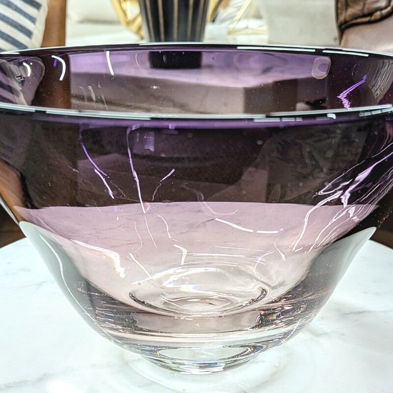 Ombre Thick Glass Bowl
Purple Clear Size: 10 x 6.5H