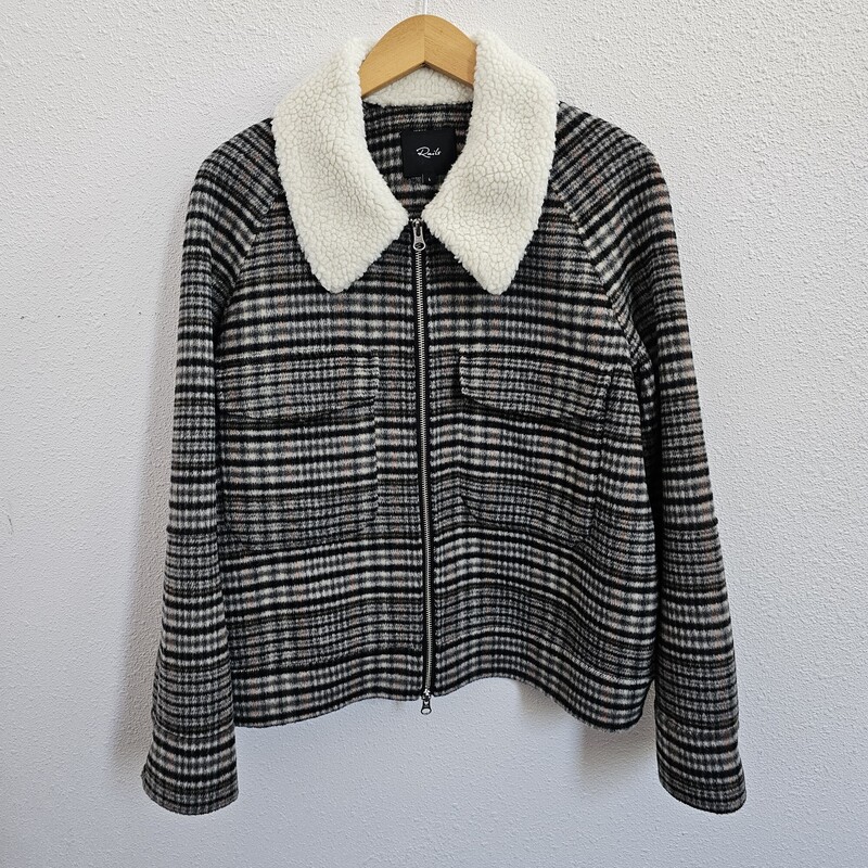 Rails Plaid, GrayCrm, Size: Large