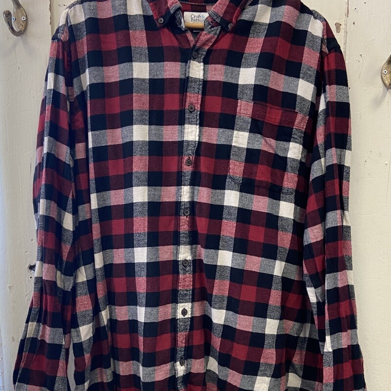 Rd/blk/w Flannel Shirt