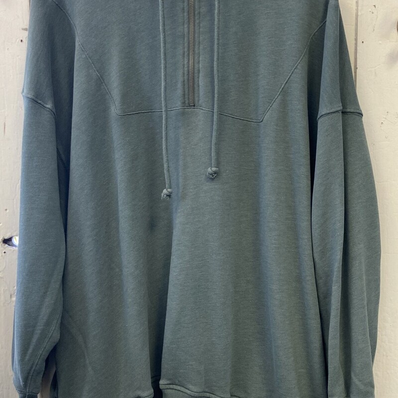 Grn 1/4 Zip Hoodie