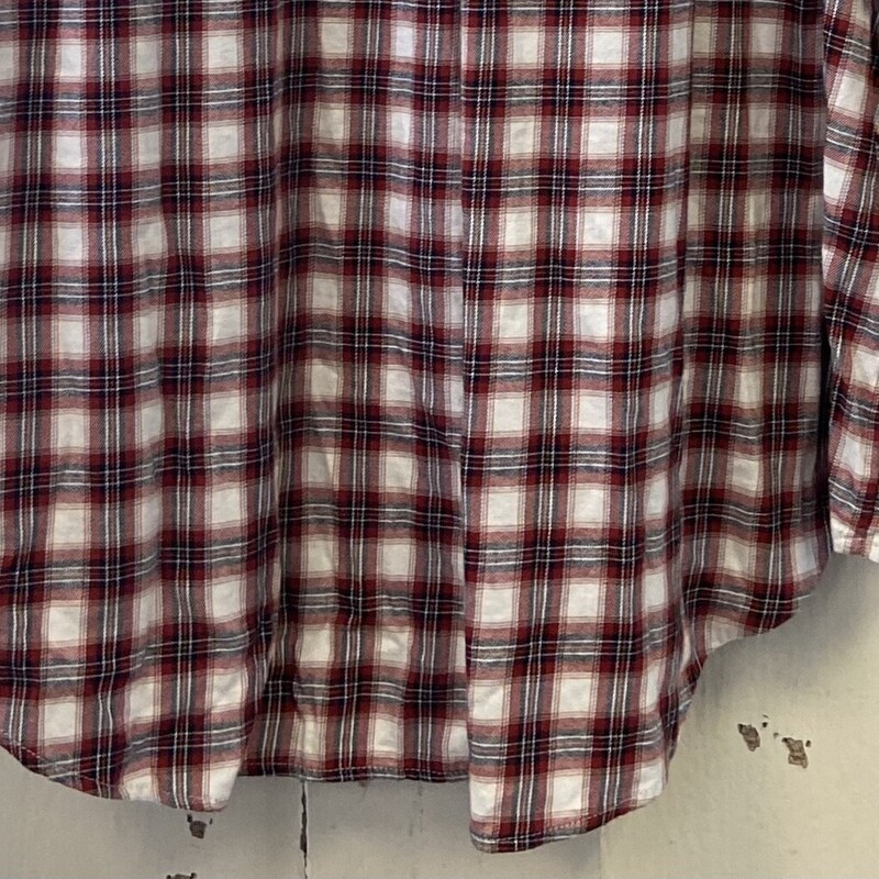 Wt/red/blu Plaid Shirt<br />
Wt/R/Blu<br />
Size: 2X