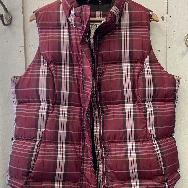 Brk/br Plaid Down Vest<br />
Brk/b<br />
Size: 2X