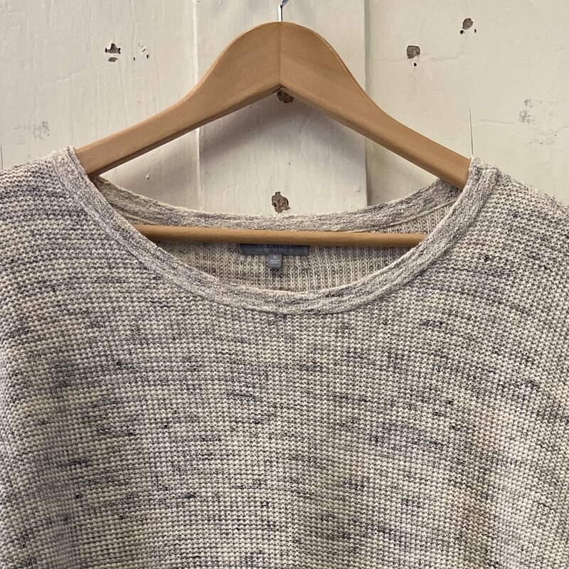 Oat/gry/bk Waffle Top