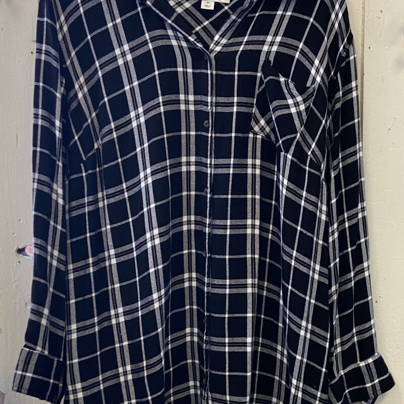 Blk/Wt Flannel Shirt