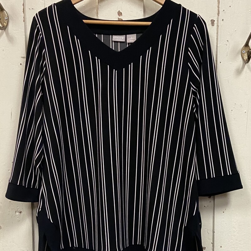 Blk/wht Stripe Top