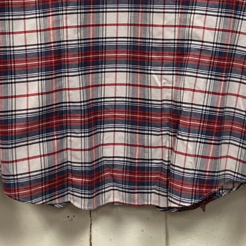 Red/nvy/cr Plaid Shirt<br />
Red/N/C<br />
Size: Medium