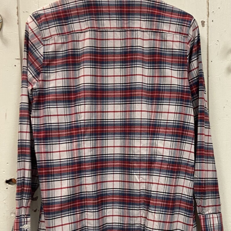 Red/nvy/cr Plaid Shirt<br />
Red/N/C<br />
Size: Medium