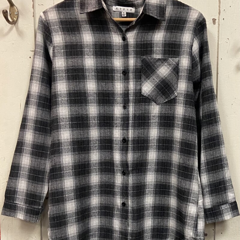 Blk/Gr/W Flannel Shrit