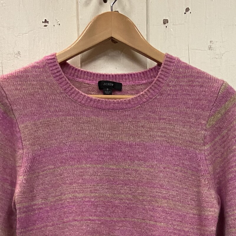 Pink Stripe Wool Sweater