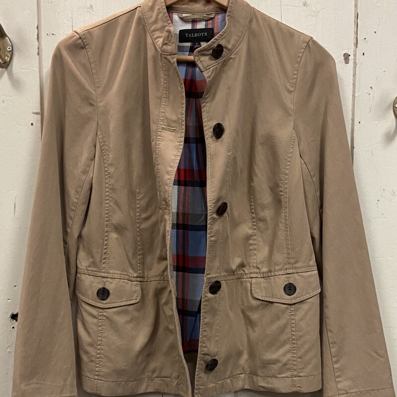 Tan Bttn Jacket<br />
Tan<br />
Size: 4