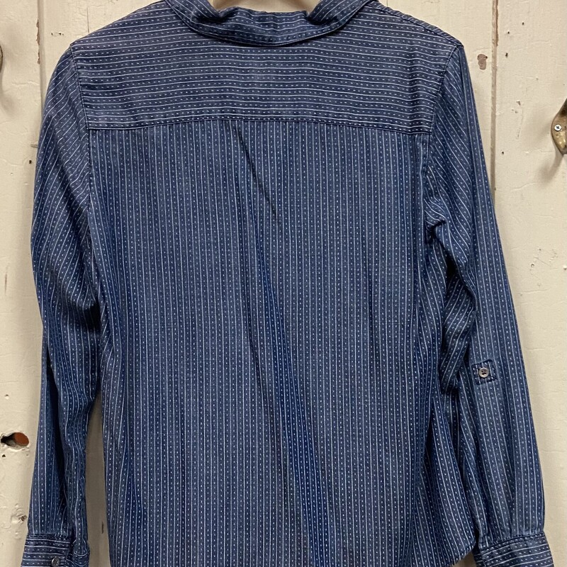 Blu/wht Bttn Shirt<br />
Blu/wht<br />
Size: 12 - P