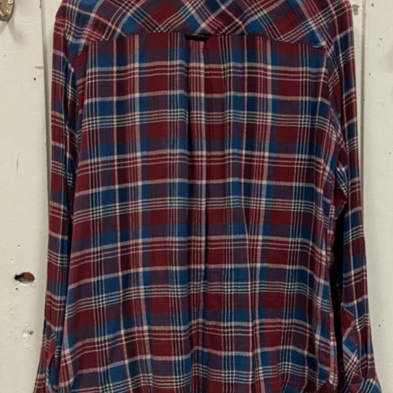 Burg/blu Plaid Shirt<br />
Burg/blu<br />
Size: XL