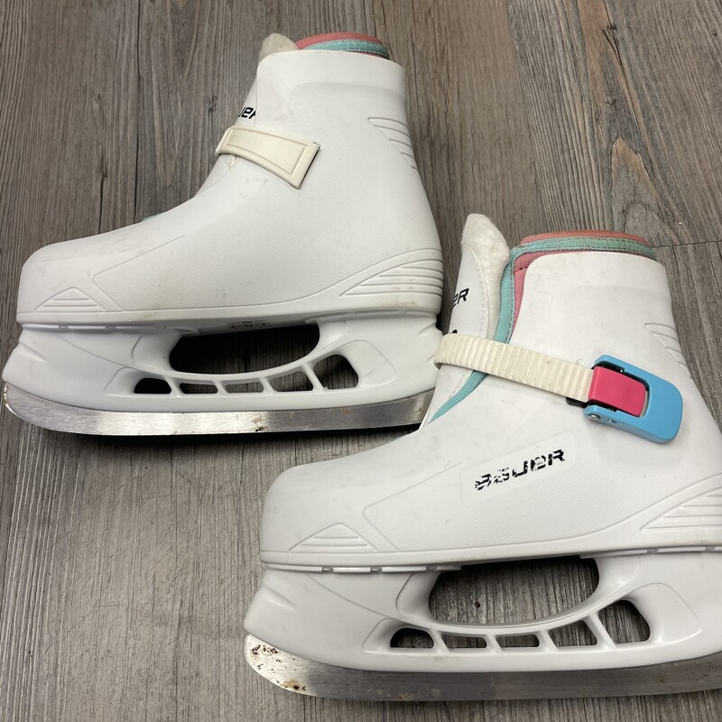 Bauer Lil Angel Skates, White, Size: 12-13Y