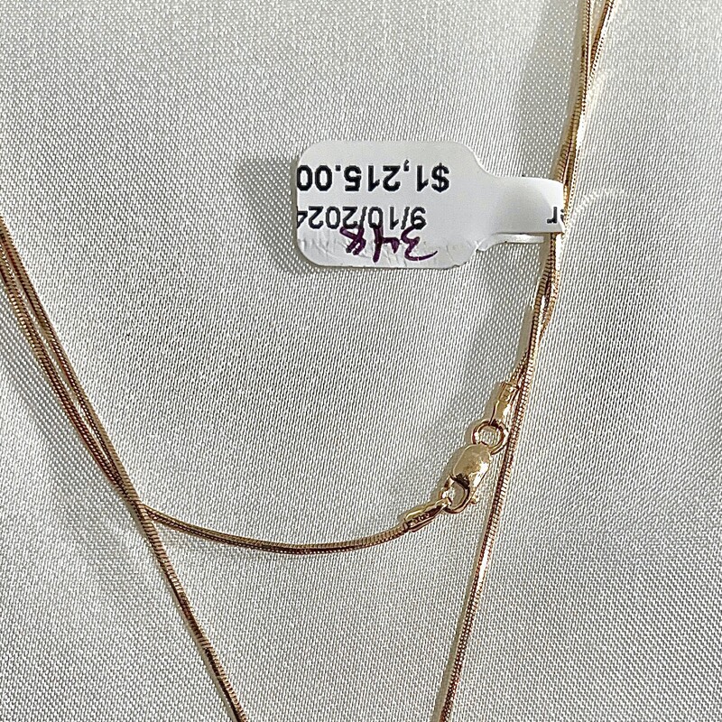 14k rose gold flip flop necklace