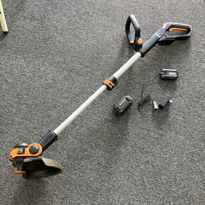 40V String Trimmer, Worx, WG180

with 2.0 Ah 40V battery and charger