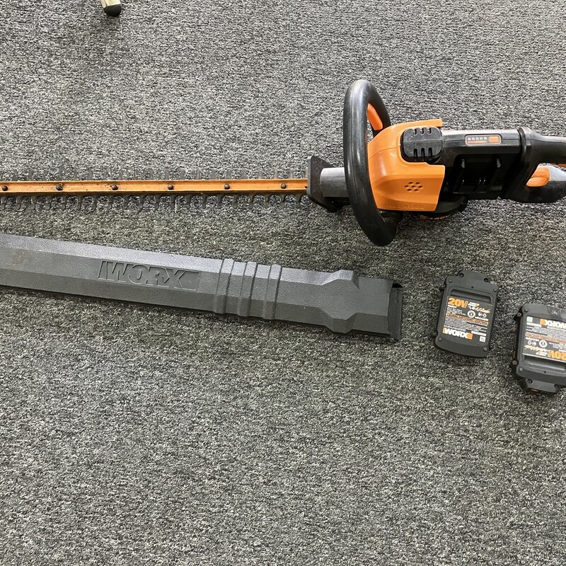 40V Hedge Trimmer, Worx, WG284.9

includes two 20V 2Ah power share batteries (no charger)