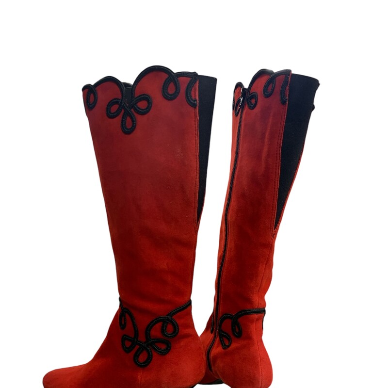 J Renee, Red/blk, Size: 9