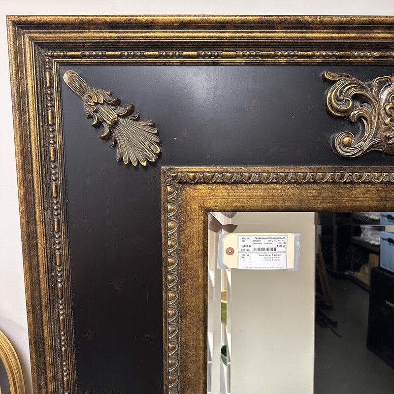 Uttermost - `Cadence` Mirror - Retails for 700+ !! Black Gold, Beveled.
Size: 60x 48