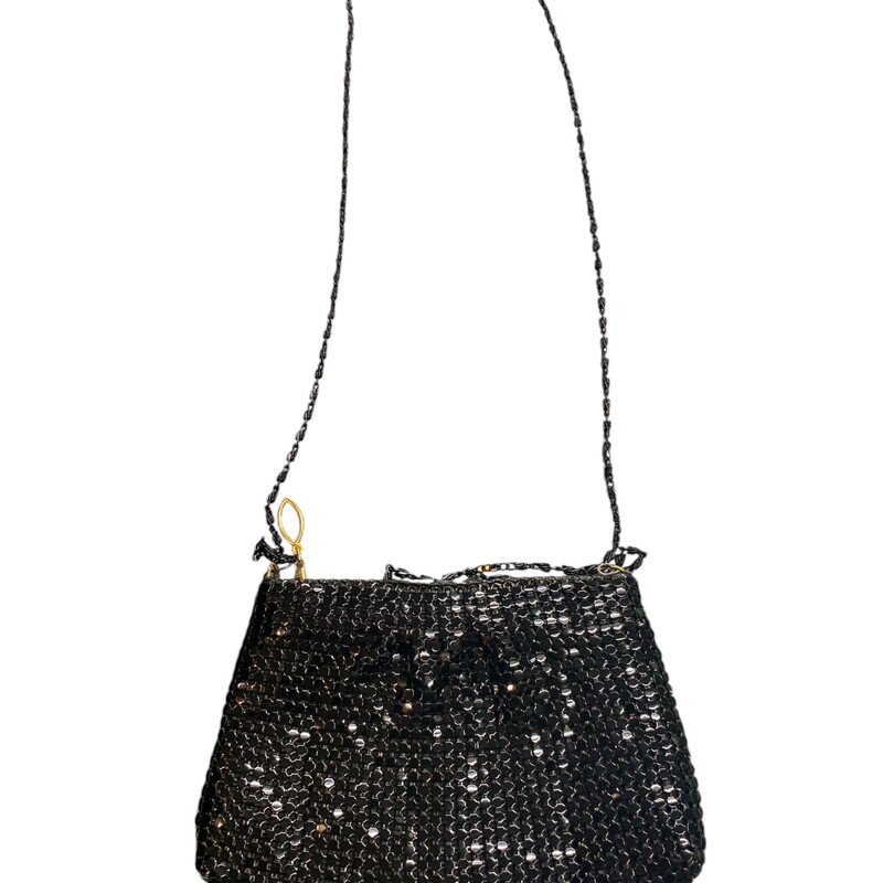 Evening Bag, Black, Size: S