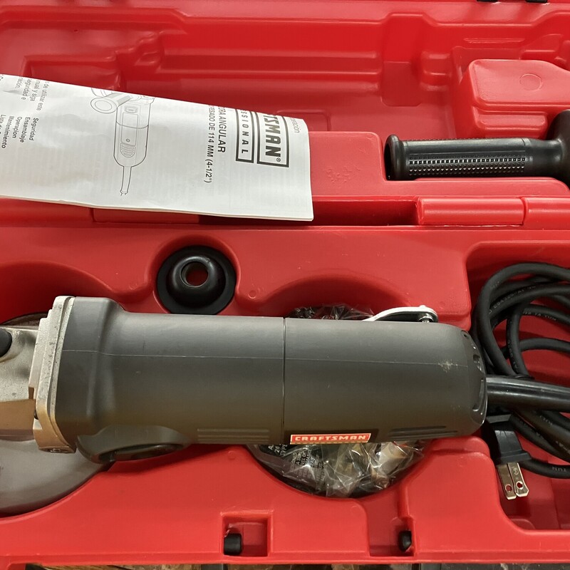 Angle Grinder, Size:4.5in  Craftsman