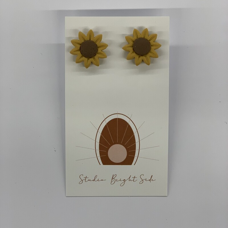 By Emma, Size: Studs, Item: Sunflowe