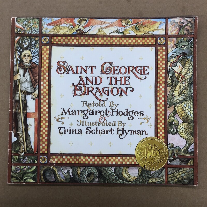 Saint George And The Dra, Size: Back, Item: Paper