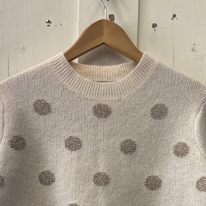 Crm/gld Dot Sweater