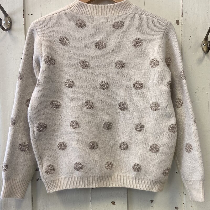 Crm/gld Dot Sweater<br />
Crm/gld<br />
Size: M R $76