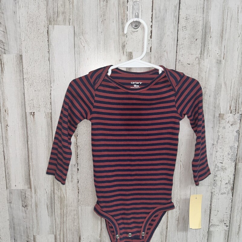 18M Red/Blue Stripe Onesi, Red, Size: Boy 12-24m