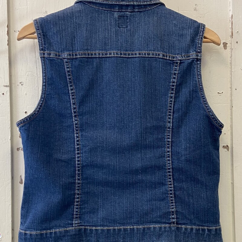 Denim Bttn Vest<br />
Blue<br />
Size: Medium