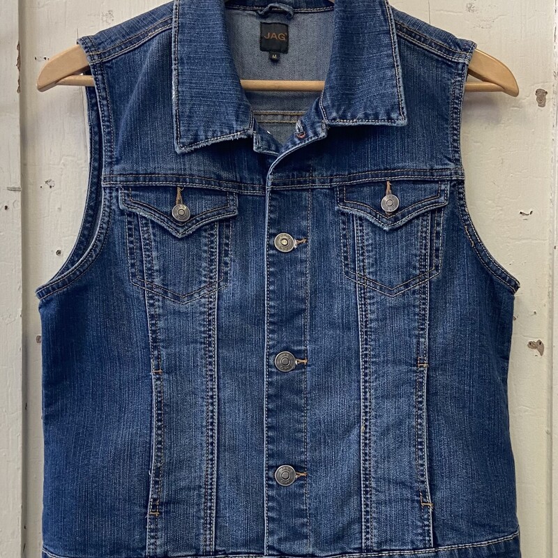 Denim Bttn Vest