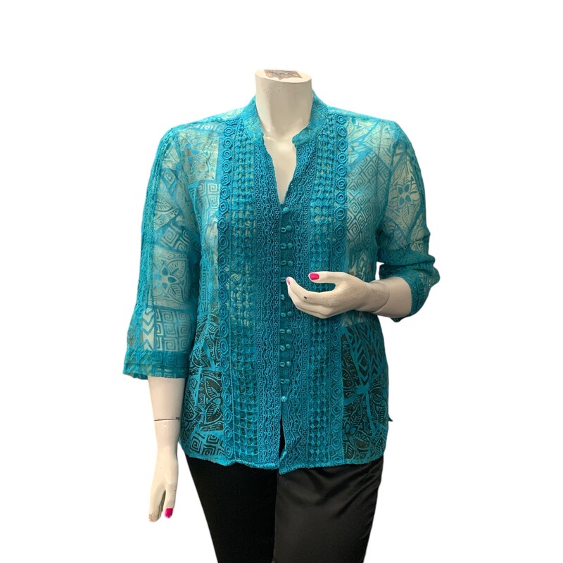 Kerry Brooke Ctru, Teal, Size: XL