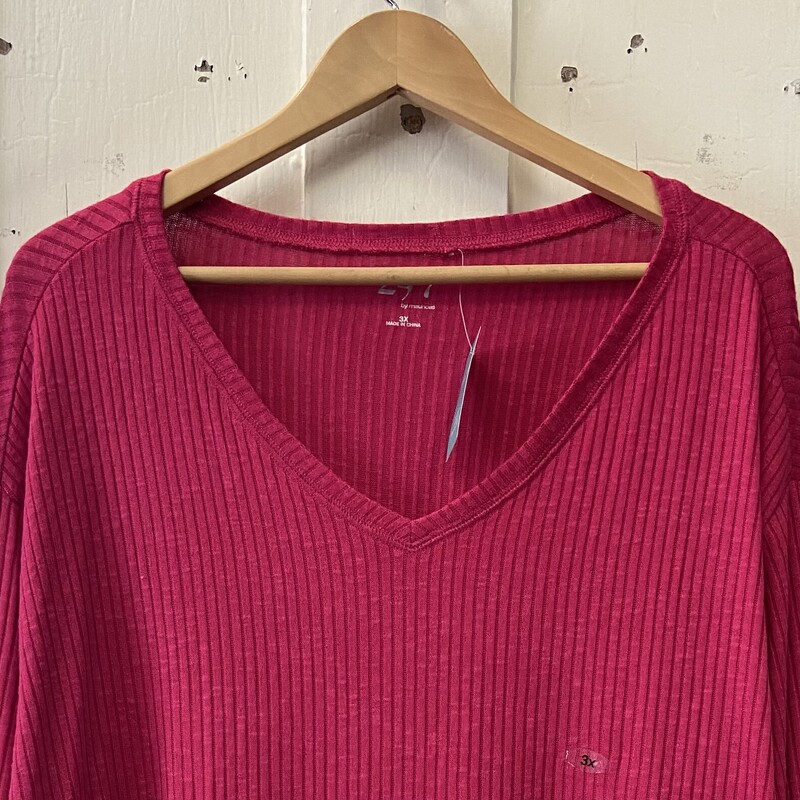 NWT Fuschia Rib Top<br />
Fuschia<br />
Size: 3X