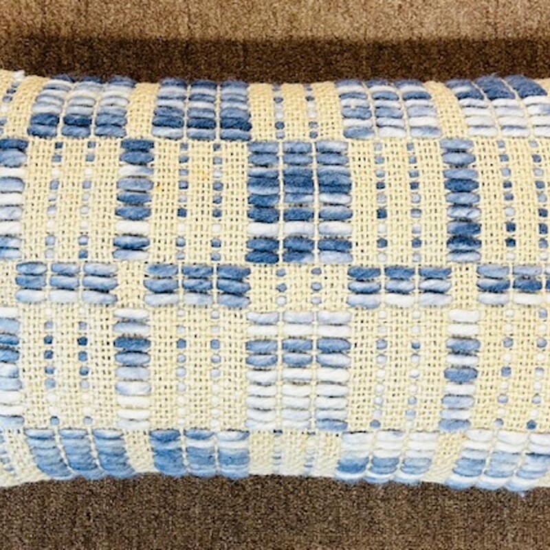 Loloi Jute Wool Lumbar Pillow
Natural Blue Cream
Size: 20 x 12H