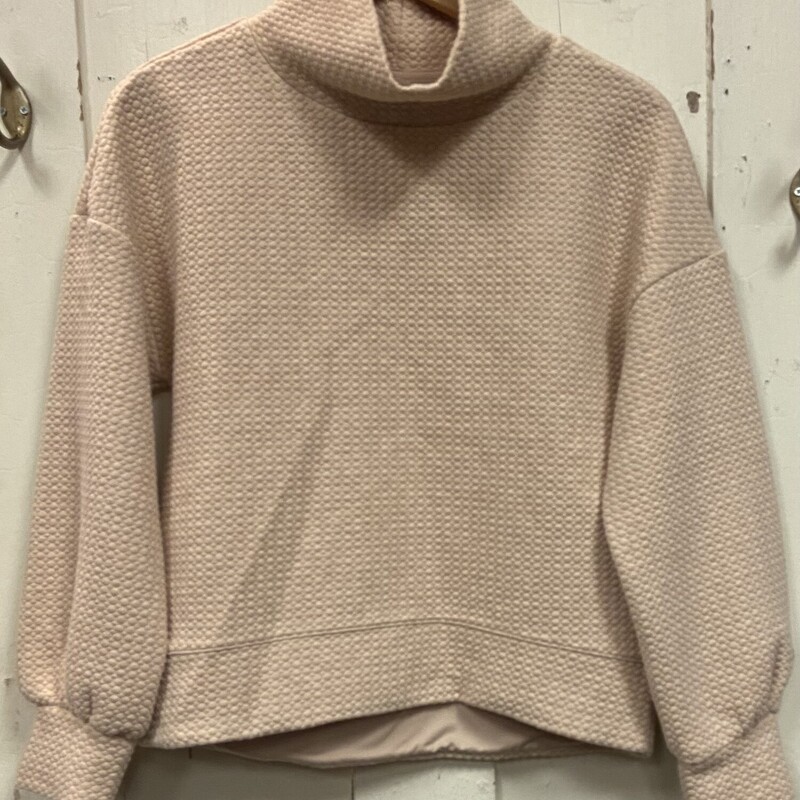 Oat Waffle Mock Pullover<br />
Oat\\<br />
Size: S R $88