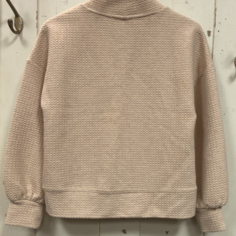 Oat Waffle Mock Pullover<br />
Oat\\<br />
Size: S R $88