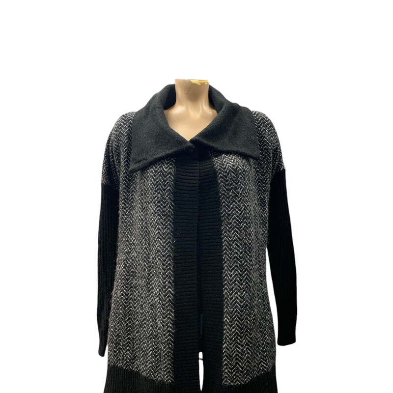 Rickis Cardigan, Blk/grey, Size: Xs