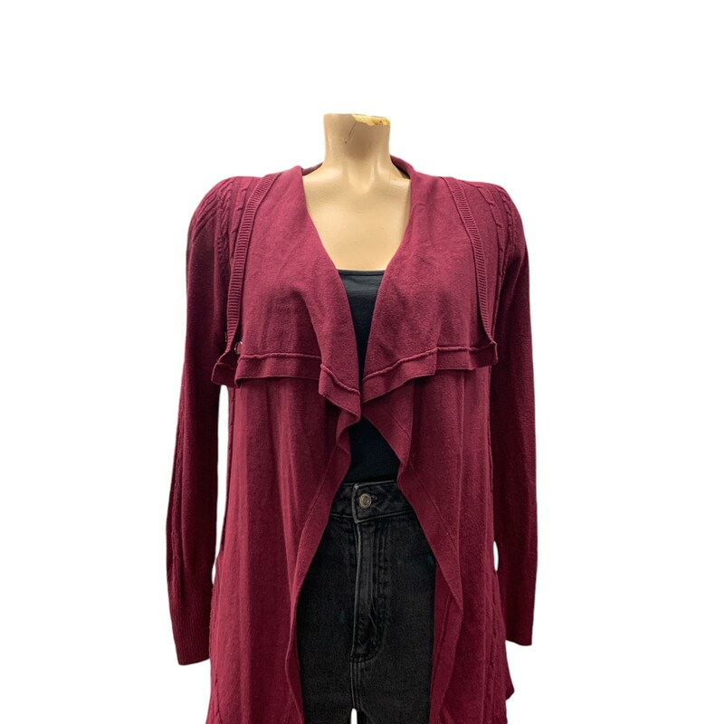 Rickis Cardigan, Maroon, Size: S