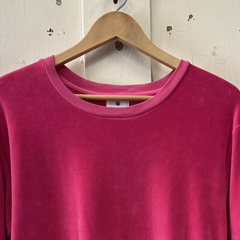 Hot Pink Velour Crewneck