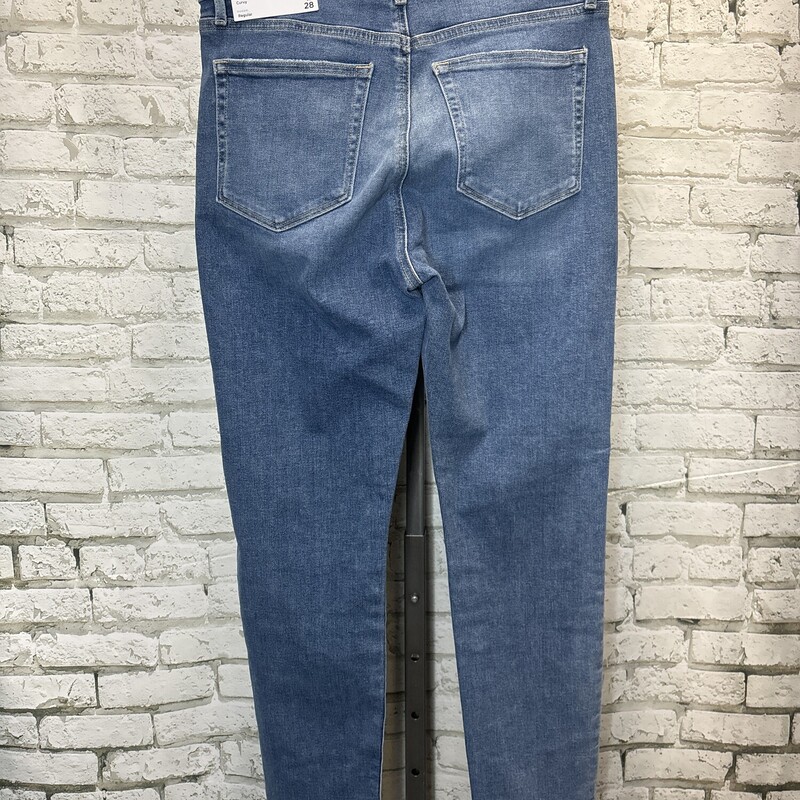 Loft Hi Rise Skinny Curvy, Denim, Size: 28