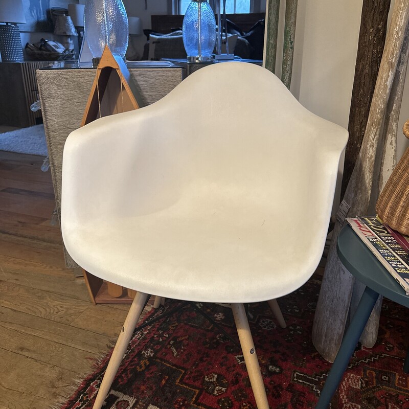 MCM White Desk Chair