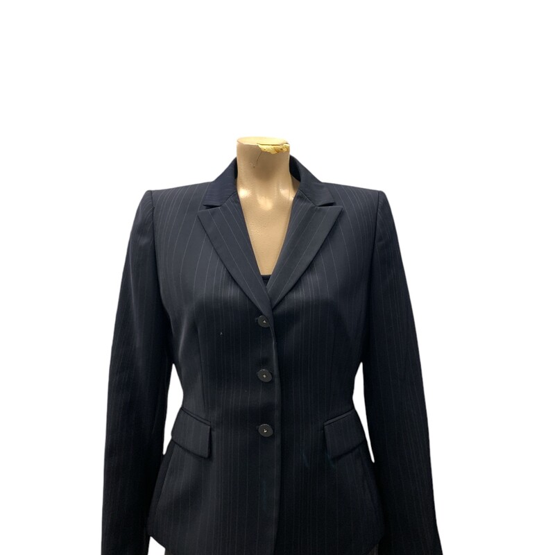 Tahari Blzr/Pnts S8P, Navy, Size: M