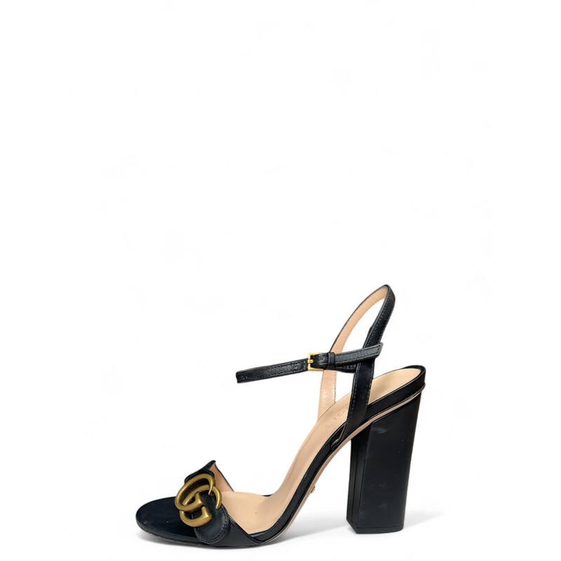 Gucci Marmont 105 Heels
Black, Size: 37.5

Some minor scratches on heels and some wear on soles