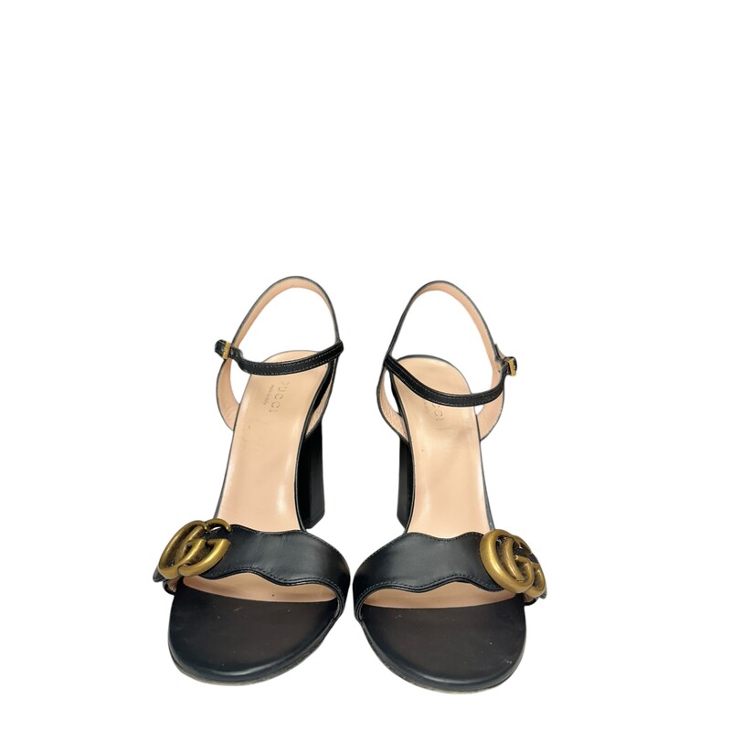 Gucci Marmont 105 Heels
Black, Size: 37.5

Some minor scratches on heels and some wear on soles