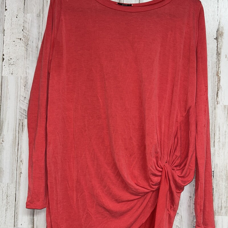 S Red Knotted Tunic