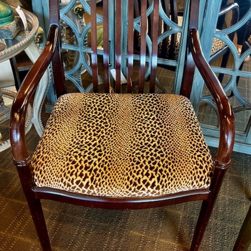 Leopard Print Arm Chair