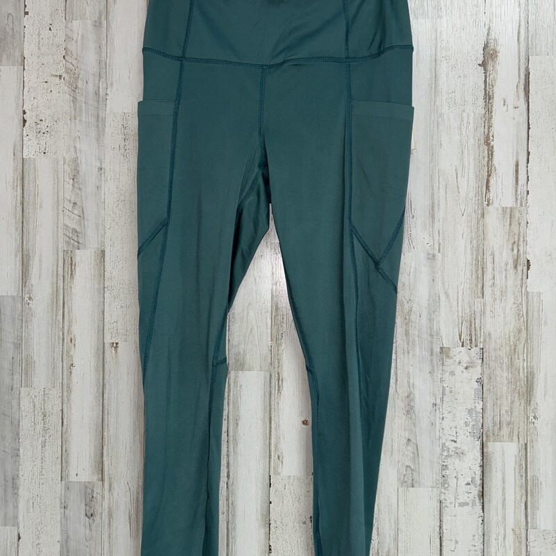 M Teal Pocket Leggings