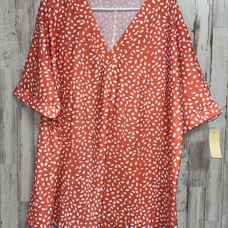 2X Orange Spotted Top