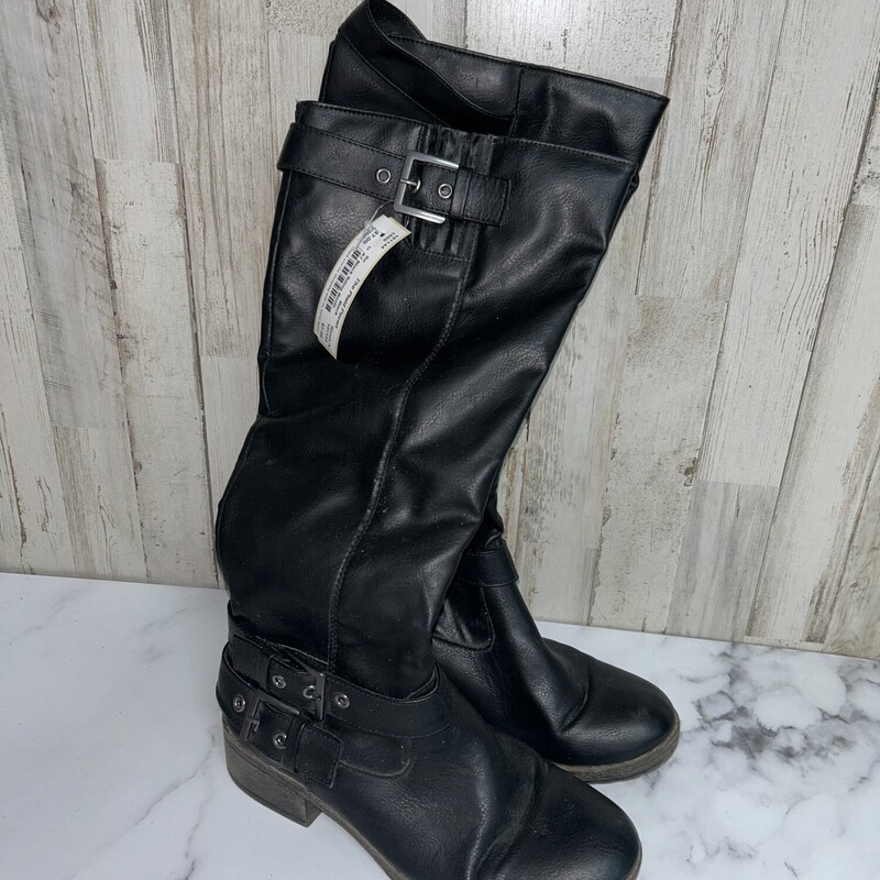 A7 Black Rding Boots, Black, Size: Shoes A7